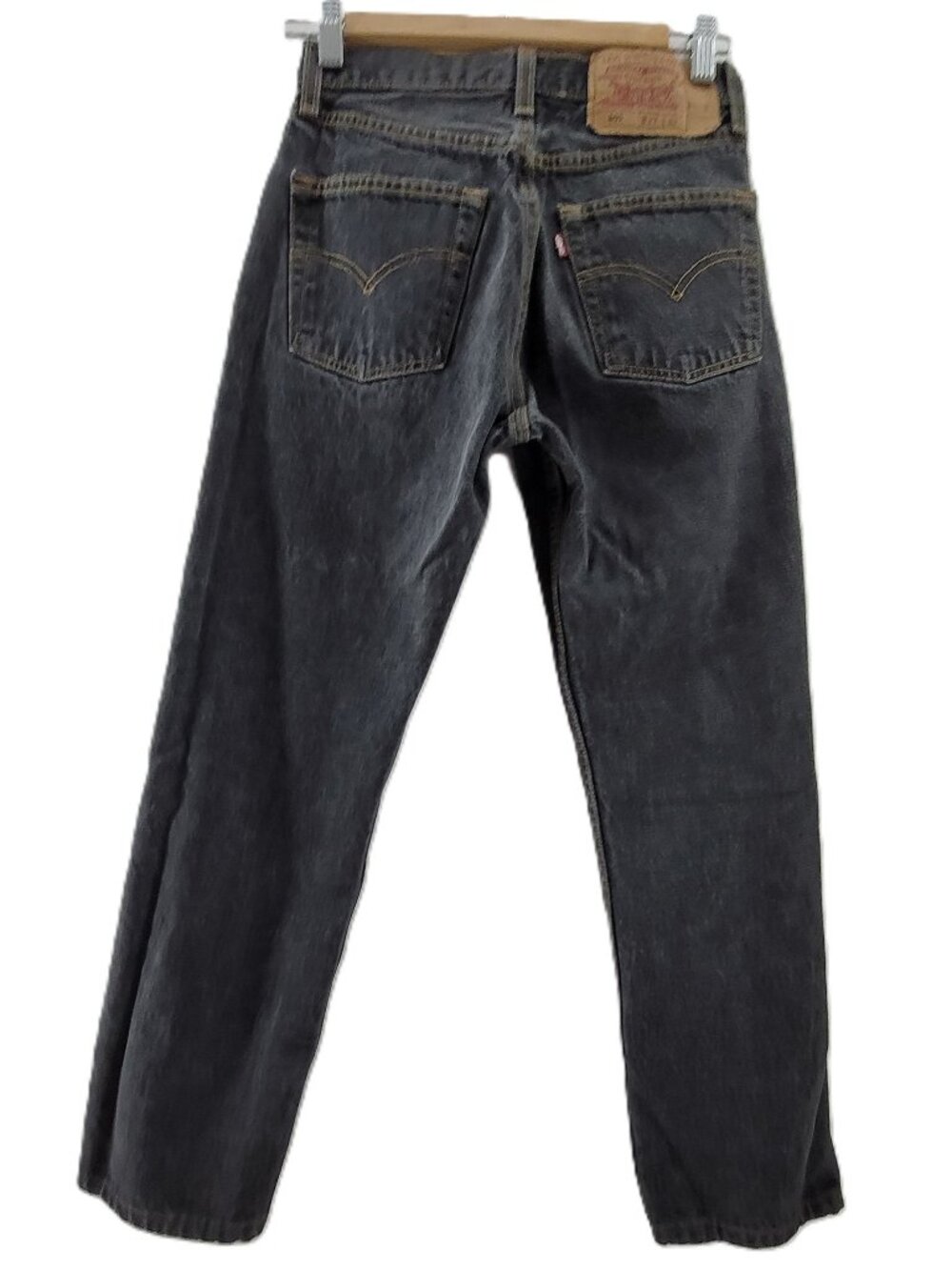 Vintage Black 501 Levi’s Women's 27x32 Fits 25x26.5 USA Made Button Fly Rare - Picture 3 of 16